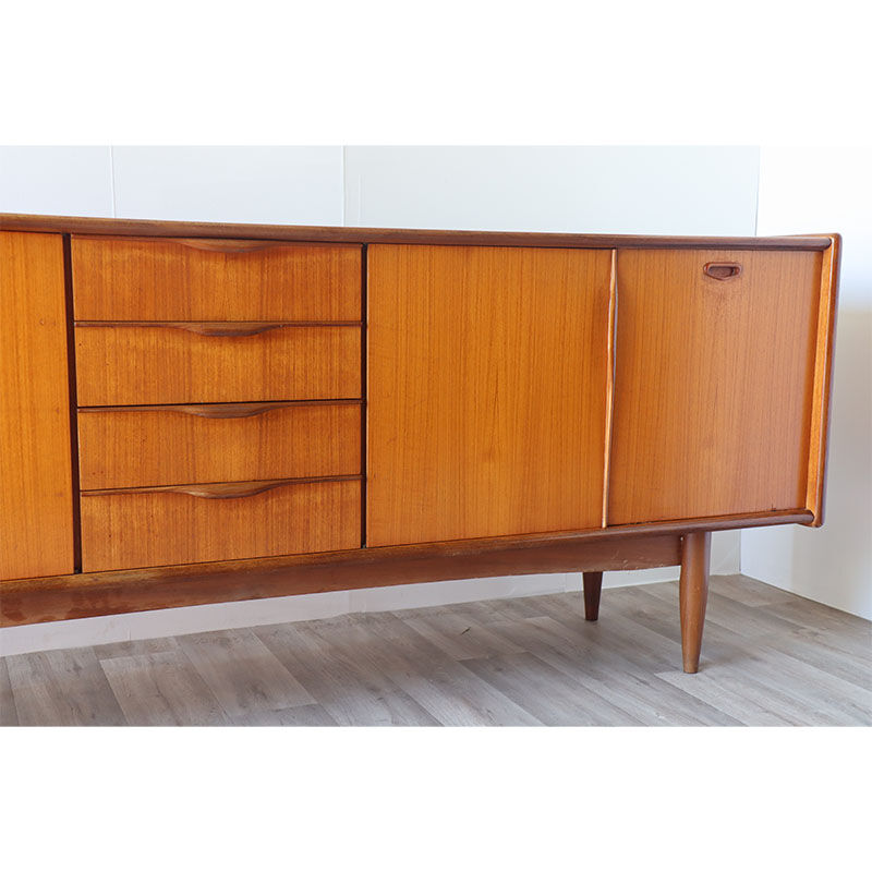 Scandinavian teak row circa 1960