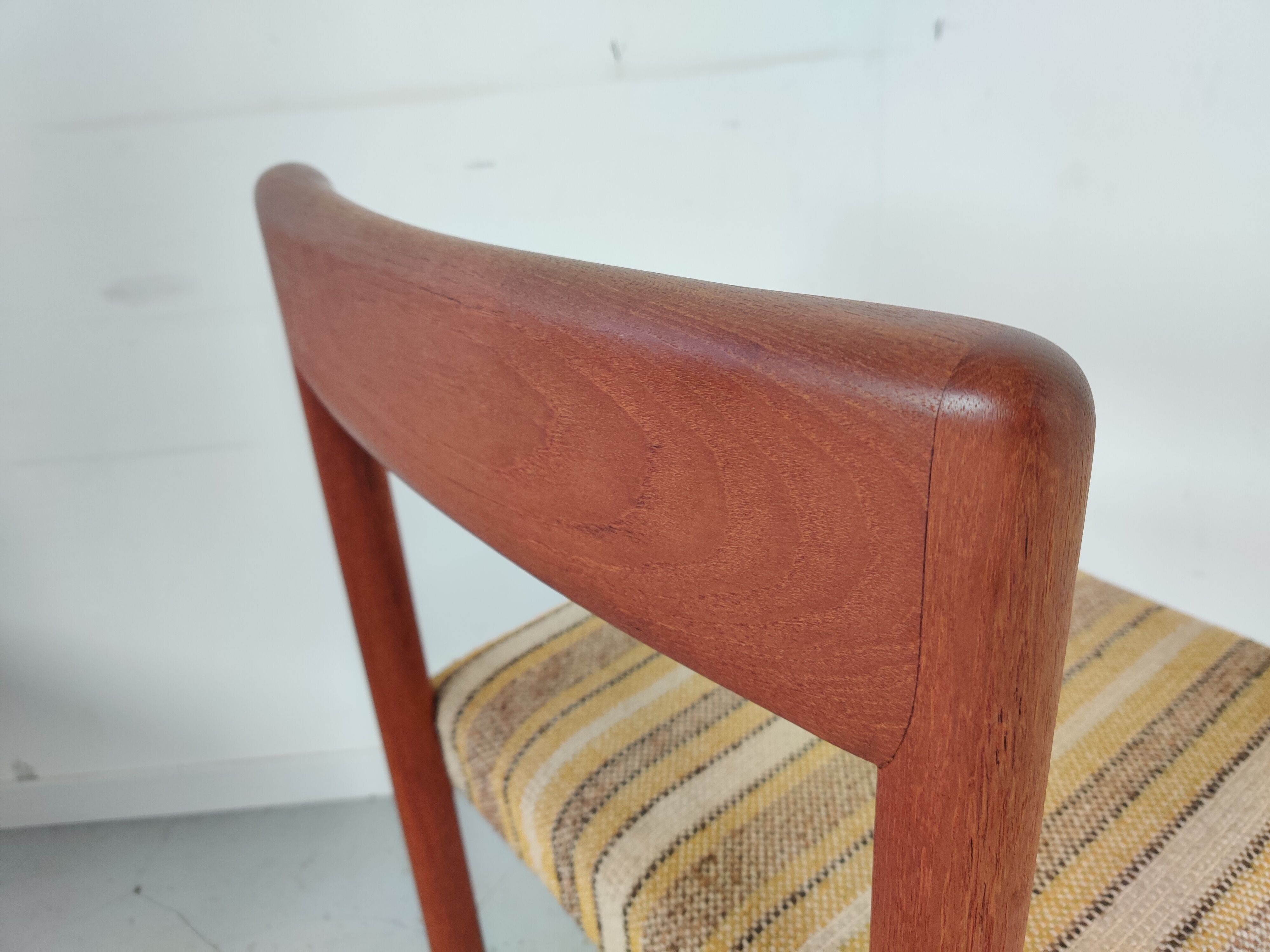 4 Scandinavian teak chairs, Denmark 60s