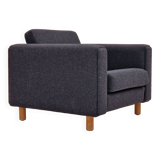1970s, Danish design by H.J. Wegner, reupholstered armchair, model GE300.