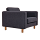 1970s, Danish design by H.J. Wegner, reupholstered armchair, model GE300.