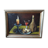 Peinture à l'huile nature morte