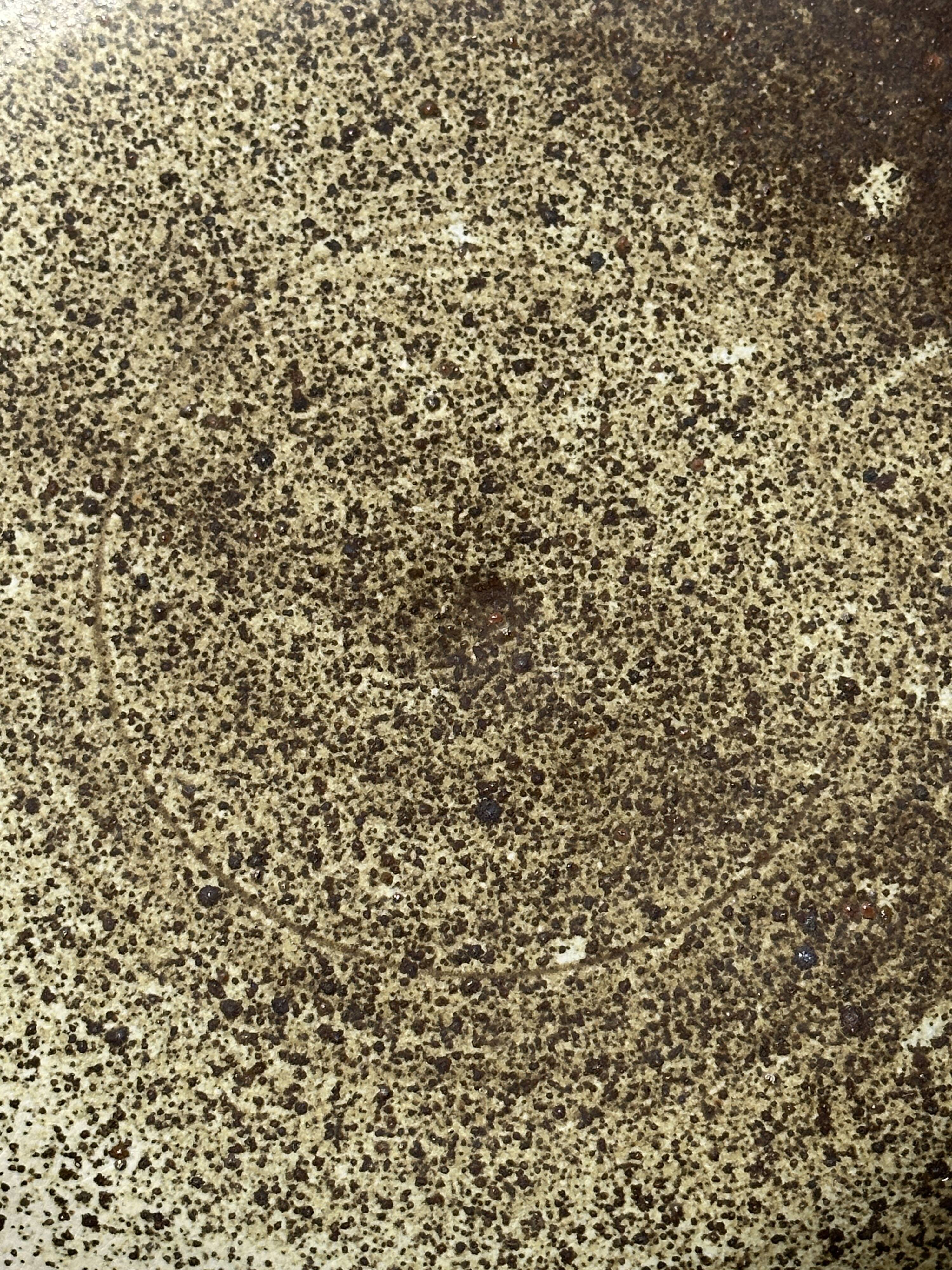 Indonesian green ceramic dish D:26.5