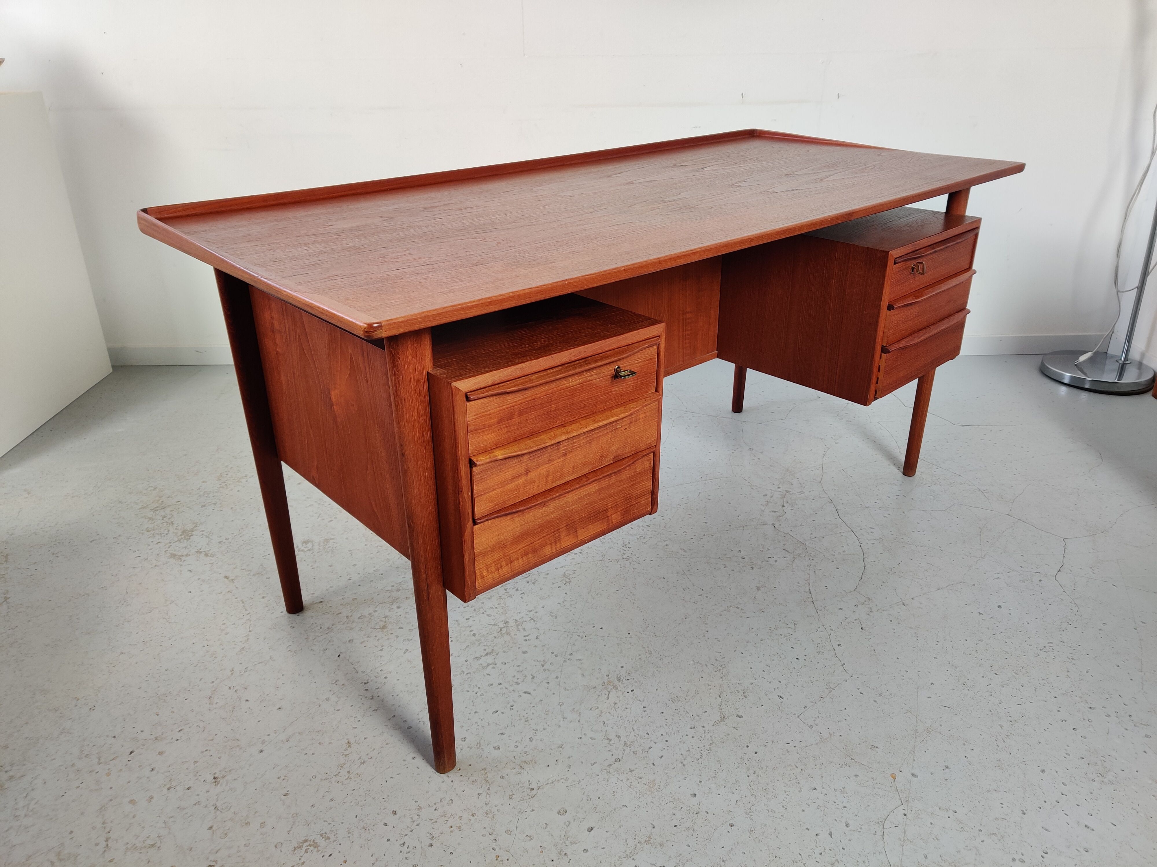 Teak office by Peter Lovig Nielsen, Denmark 60/70