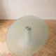 Frosted glass and metal coffee table, 1970s.