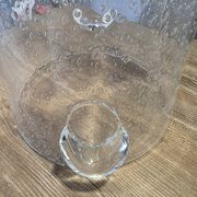 Grand seau à champagne / rafraîchisseur et sa louche Verre bullé Biot