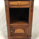 Bedside furniture wood and marble art deco period