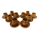 Set of 10 cups and saucers Tognana Italy 70s
