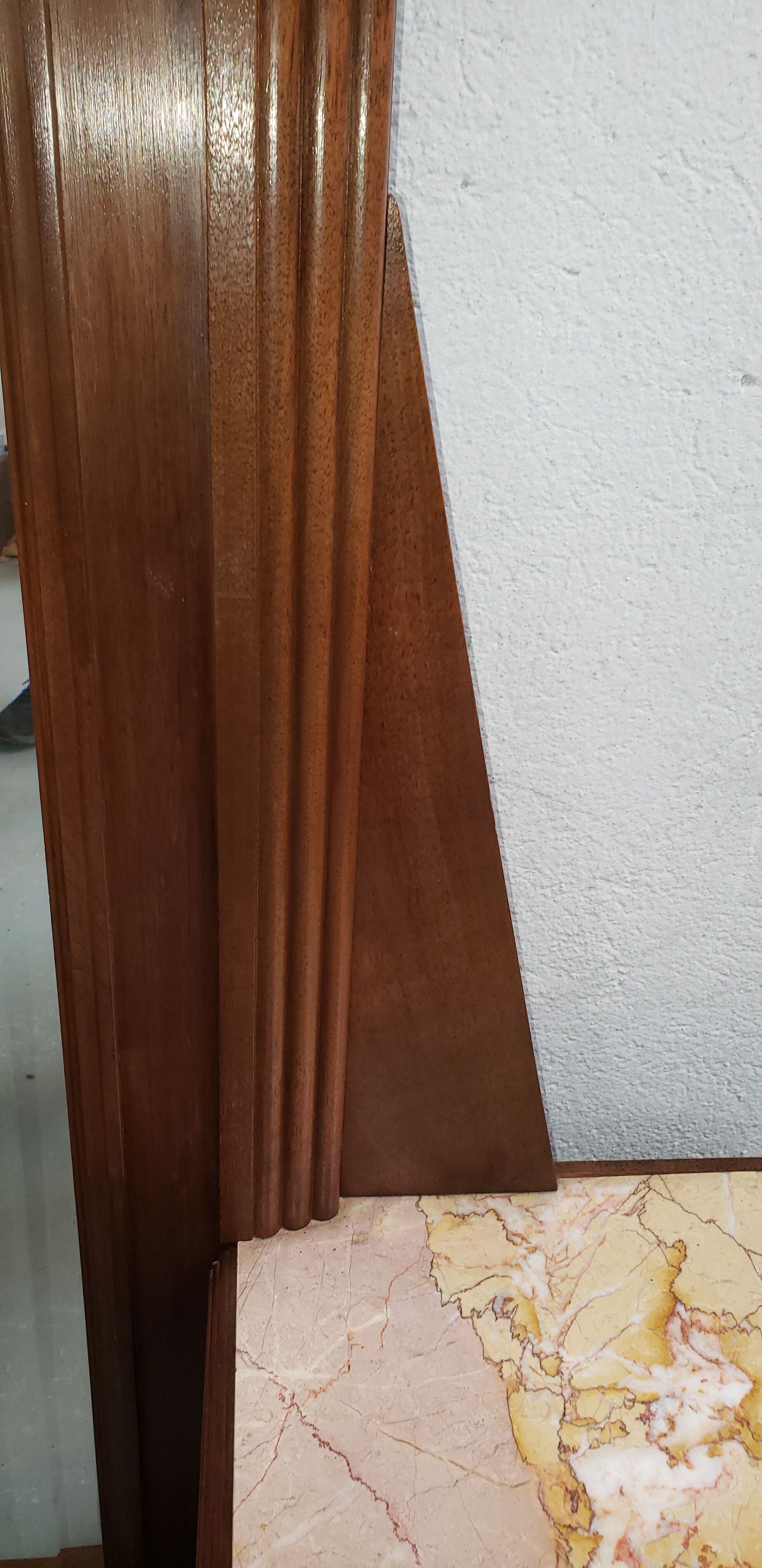 Psychedelic hairdresser art deco solid wood
