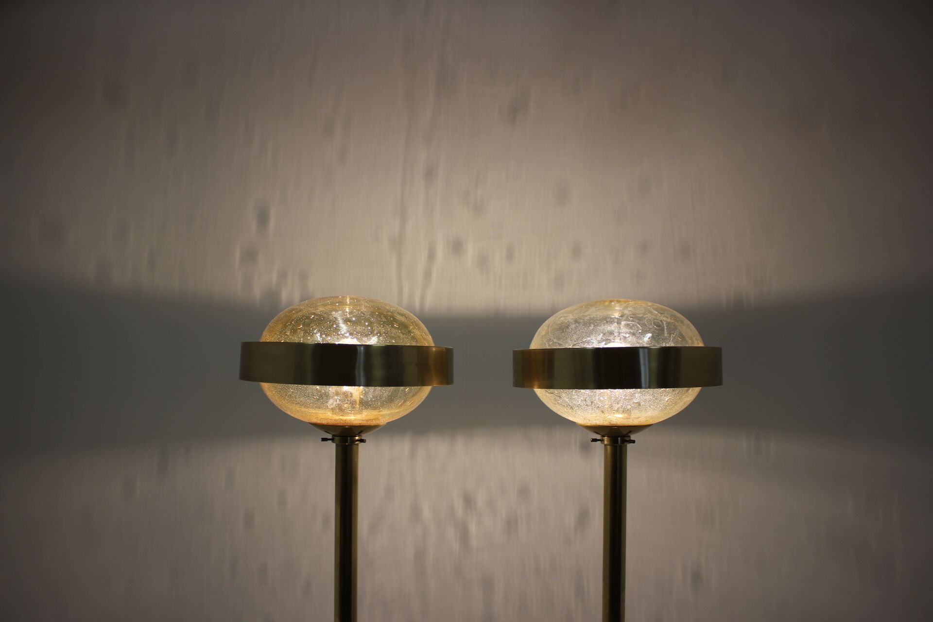 Set of Space Age Floor Lamps Kamenický Šenov, 1970s