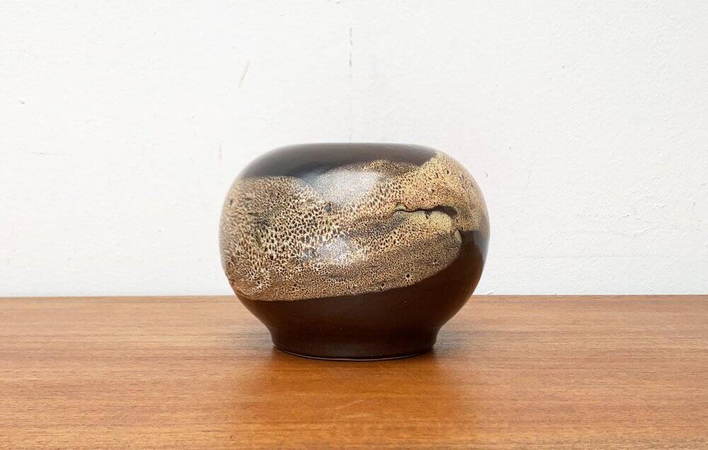 Mid-century German studio pottery vase by Till Sudeck, 1960s.