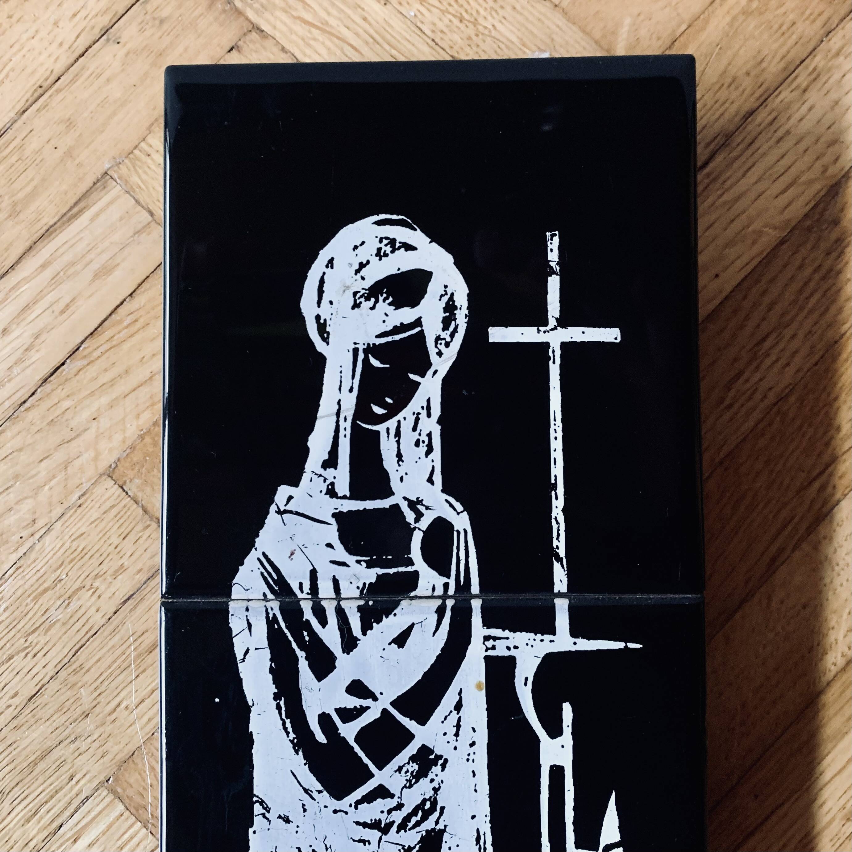 Religious ceramic wall plaque