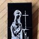Plaque murale religieuse en céramique