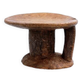 African tonga stool with handle