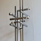 Large 70' Italian chrome table lamp by Stilux Milano