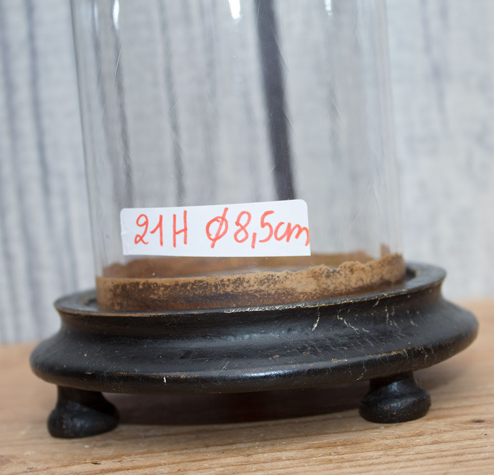 Ancient round glass globe 21 cm