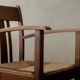 Dutch Art Deco Oak and Rush Armchair, Amsterdam School, 1920s