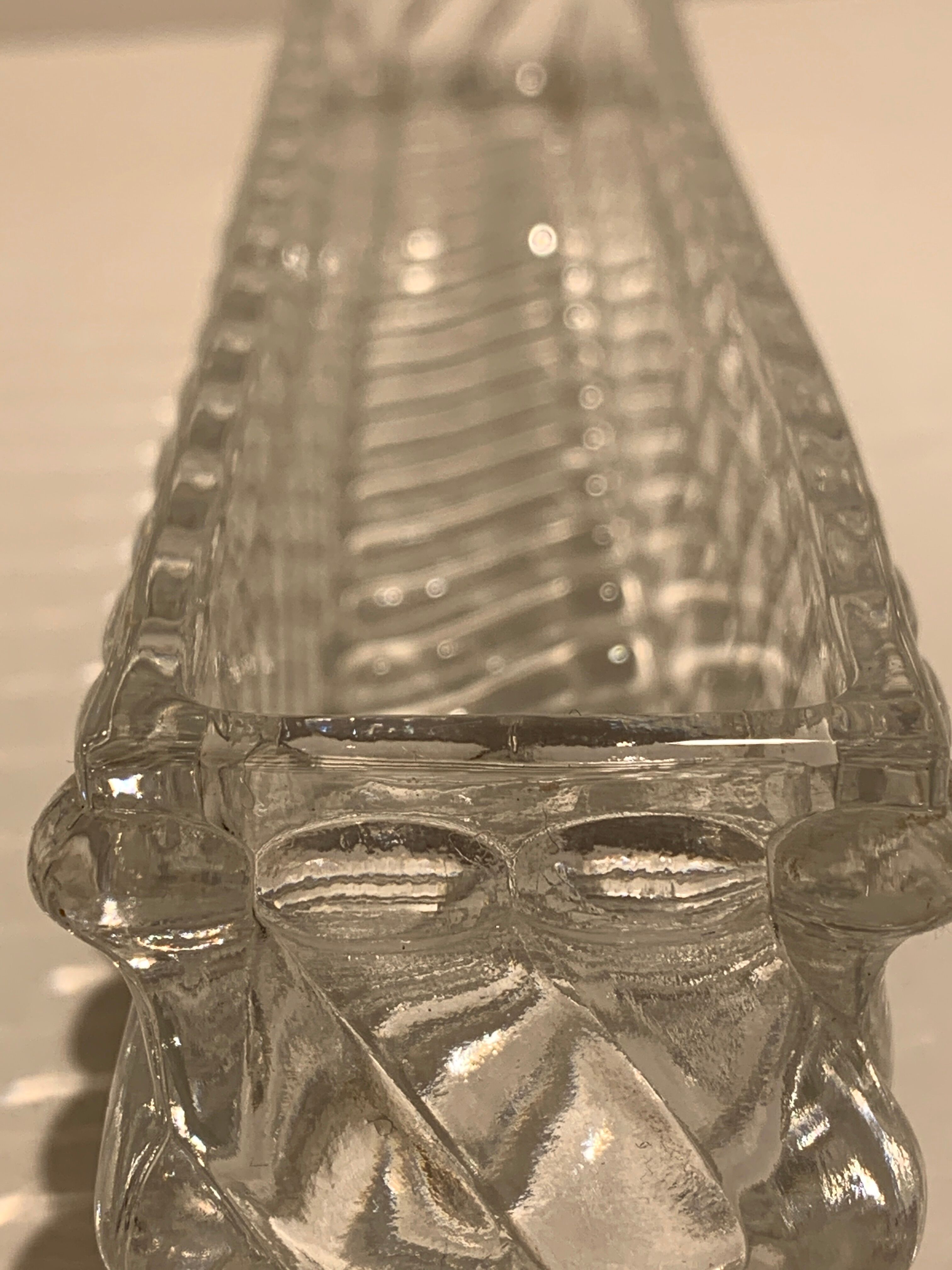 Baccarat crystal centerpiece, Bamboo model, 1900