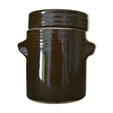 Stoneware pot with lid