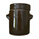 Stoneware pot with lid