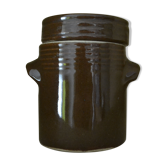 Stoneware pot with lid