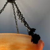 Art Deco pendant light in marbled glass