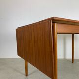 Danish MIdCentury Drop Leave Table in Teak Arne Vodder Style, 1960s Denmark