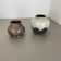 Set of 2 ceramic oottery "Lava" Vases by Dümler and Breiden, Germany, 1960s