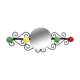 Boules wall mirror coat rack