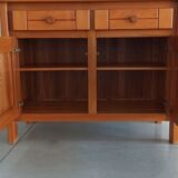 Elm sideboard Maison Regain, 80's