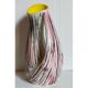 Free-form ceramic vase by R. Dupanier with abstract decoration from the 50s