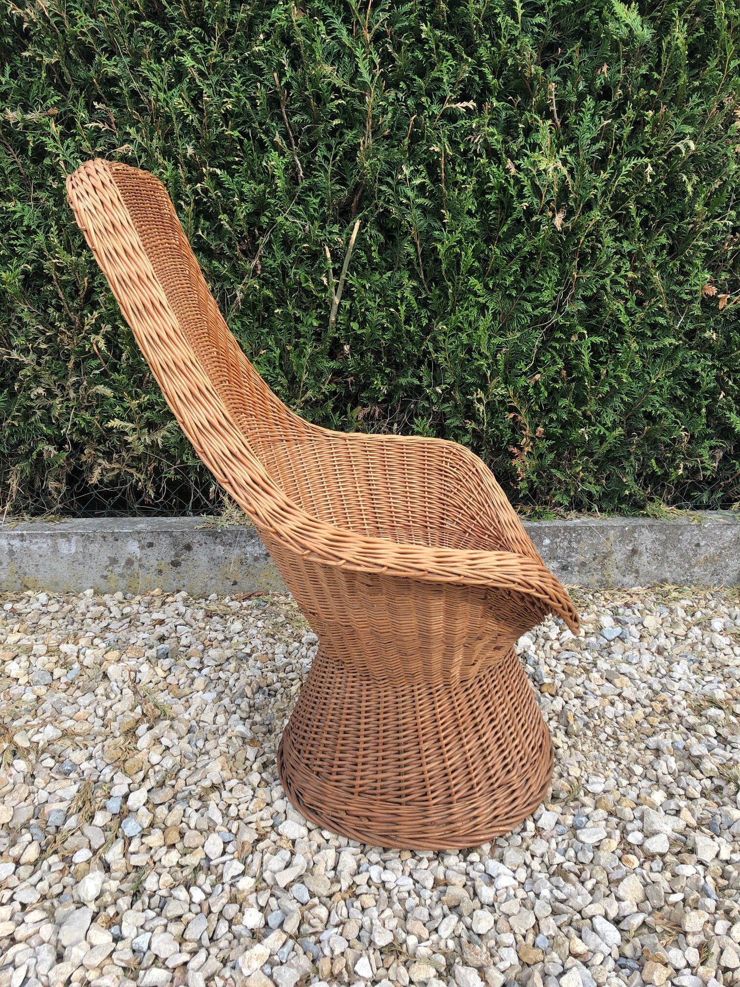 Wicker armchair from the 70s