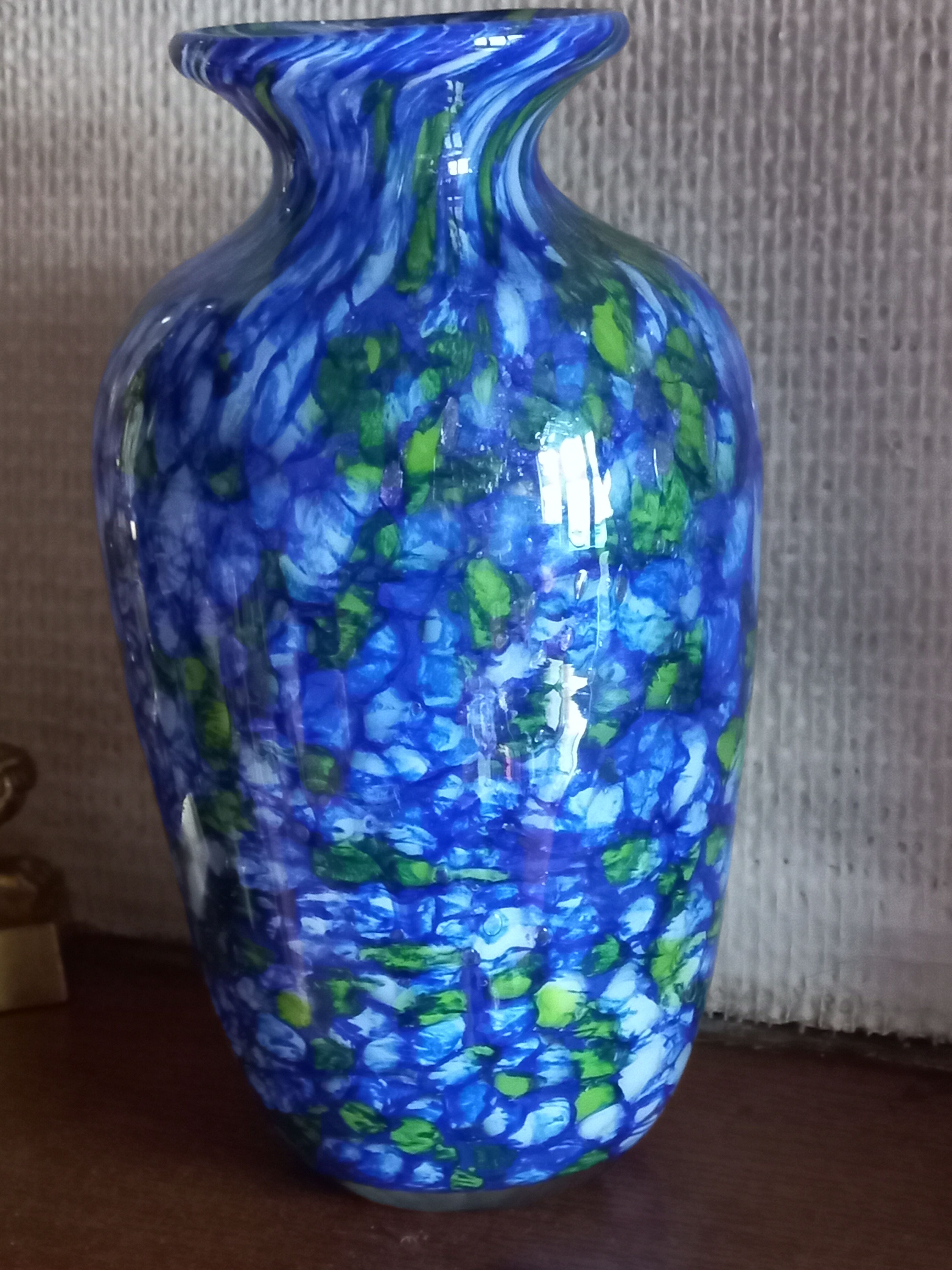 Murano blown glass vase