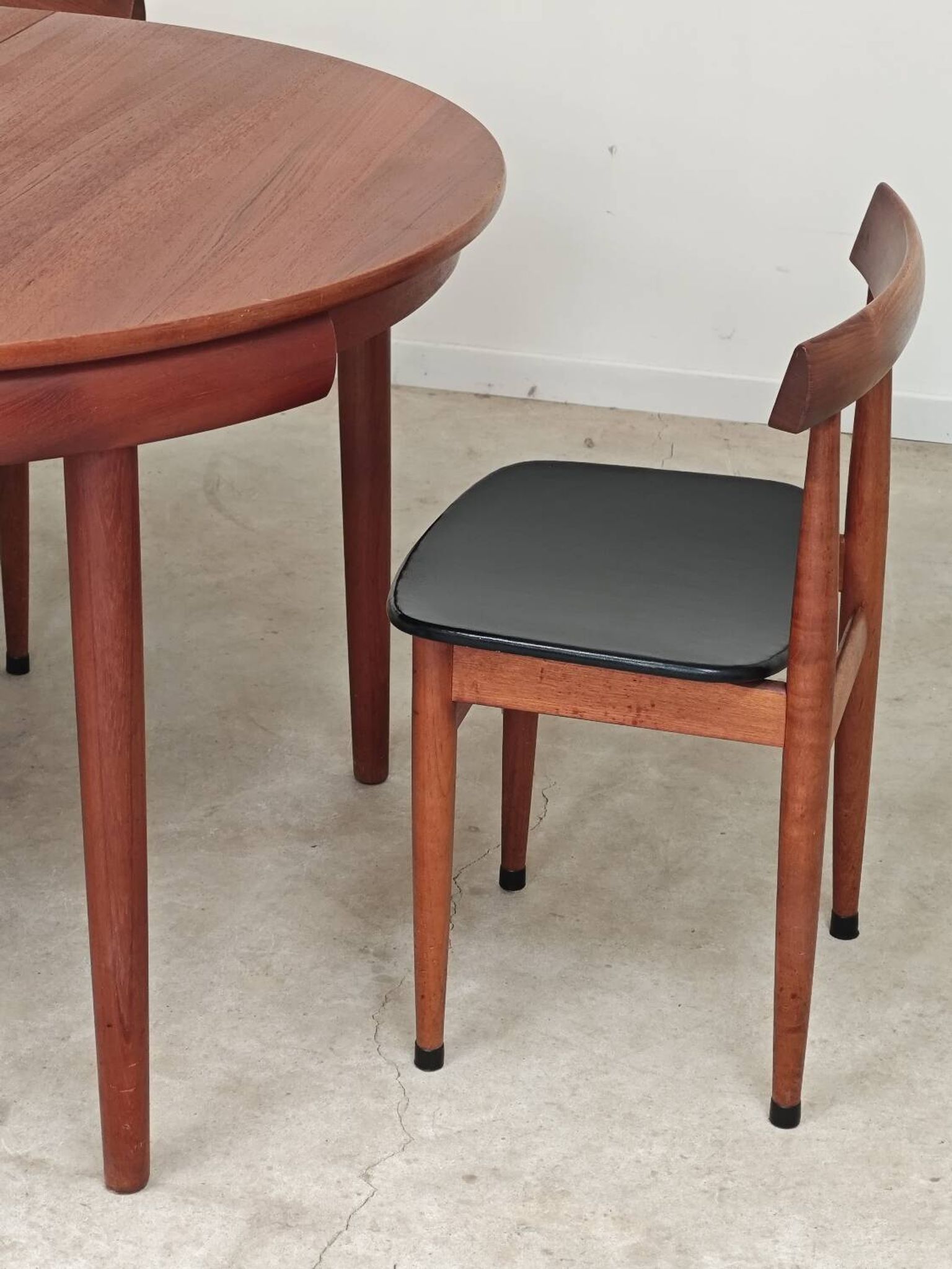 Table de repas et 4 chaises par Hans Olsen pour Frem Rojle  Danemark