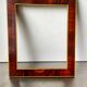 Antique Wooden  Frame intarsia borders 26.5 cm x 22.5  cm