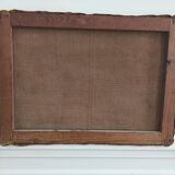 Painting on linen bouquet of flowers