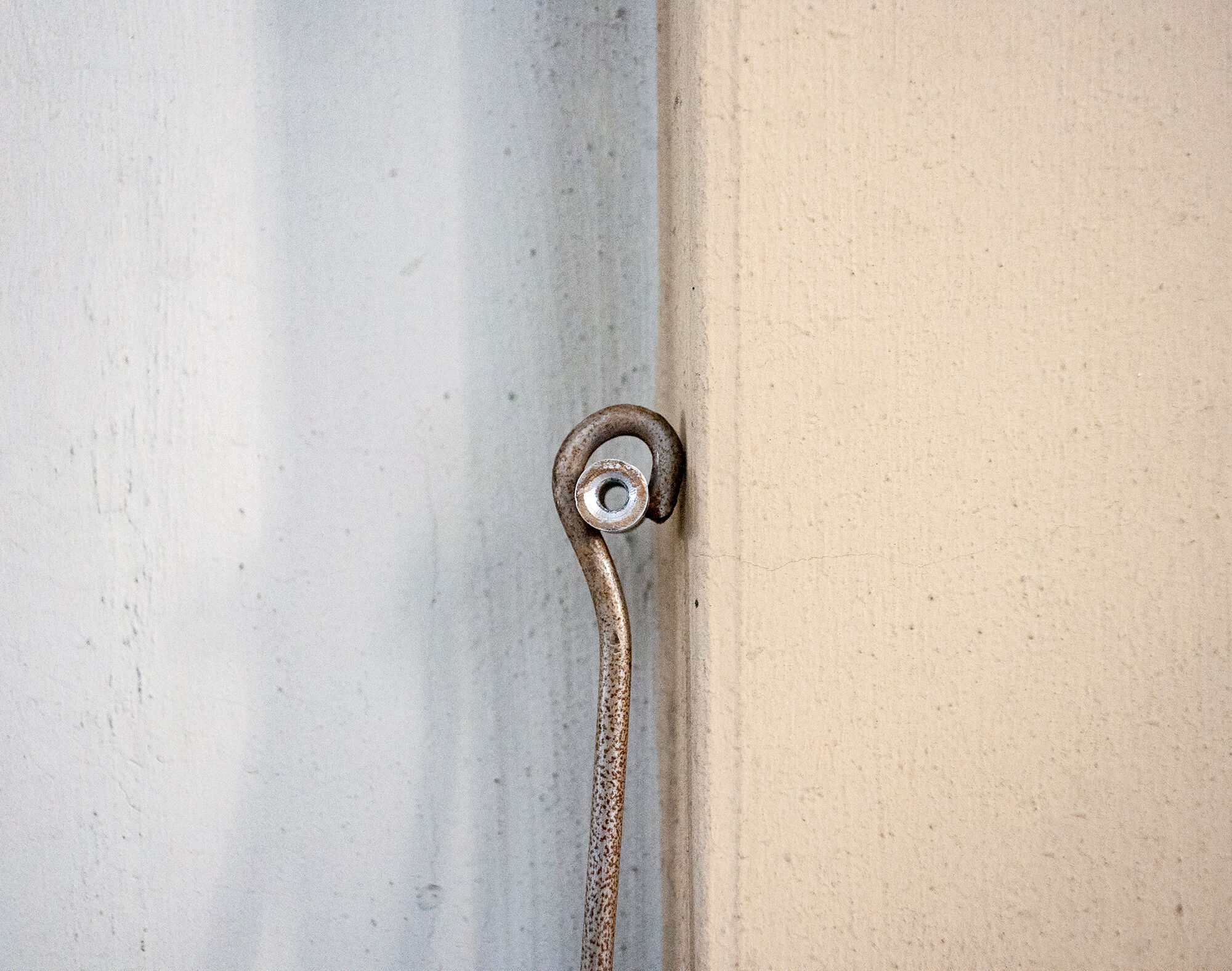 Mirror with steel frame Italy 1970s