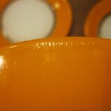 Small vintage orange and white Duralex plates
