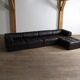 De Sede DS-88 modular sofa in dark brown patchwork leather, Switzerland 1970s