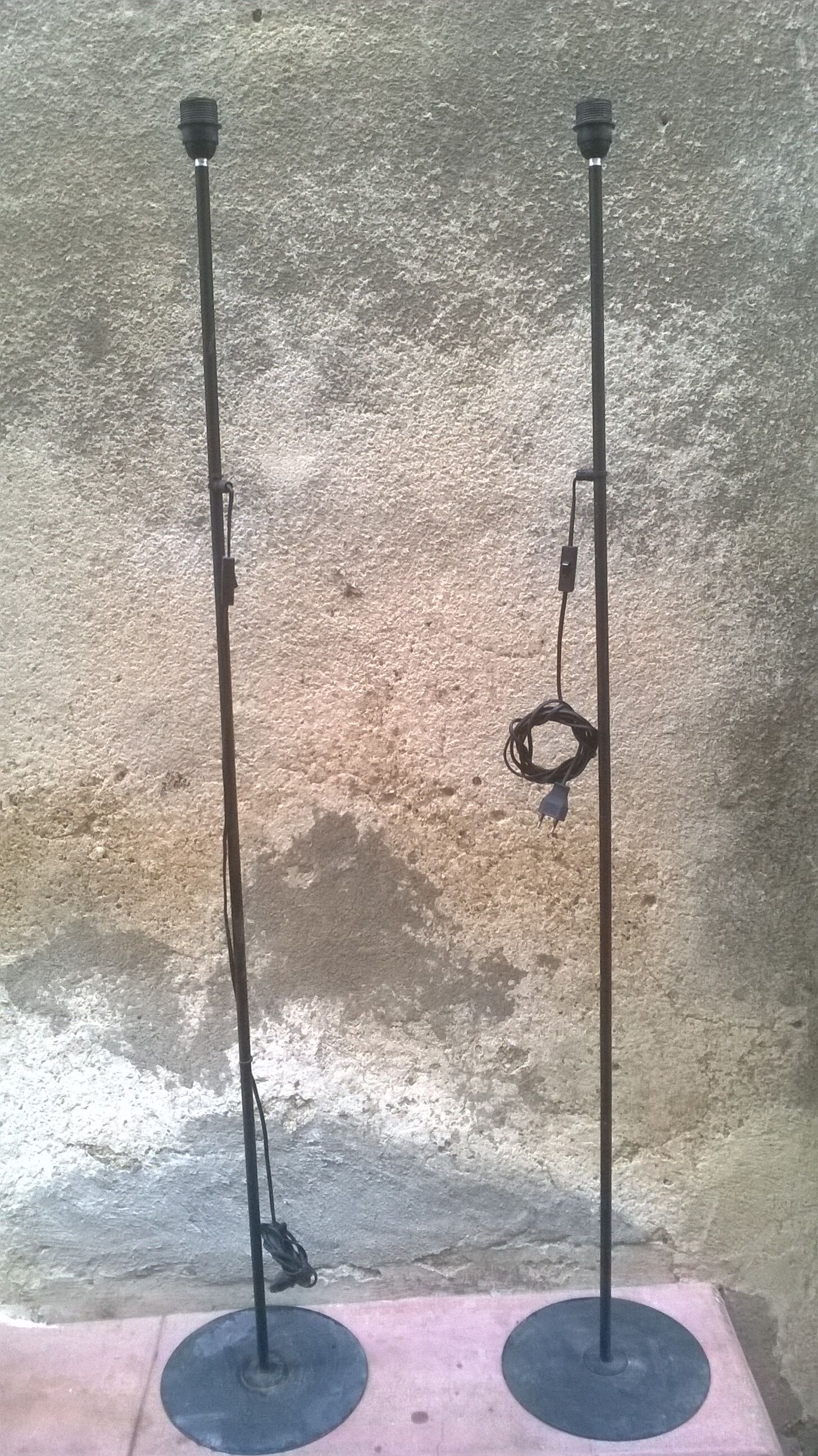 Pair of vintage lampposts