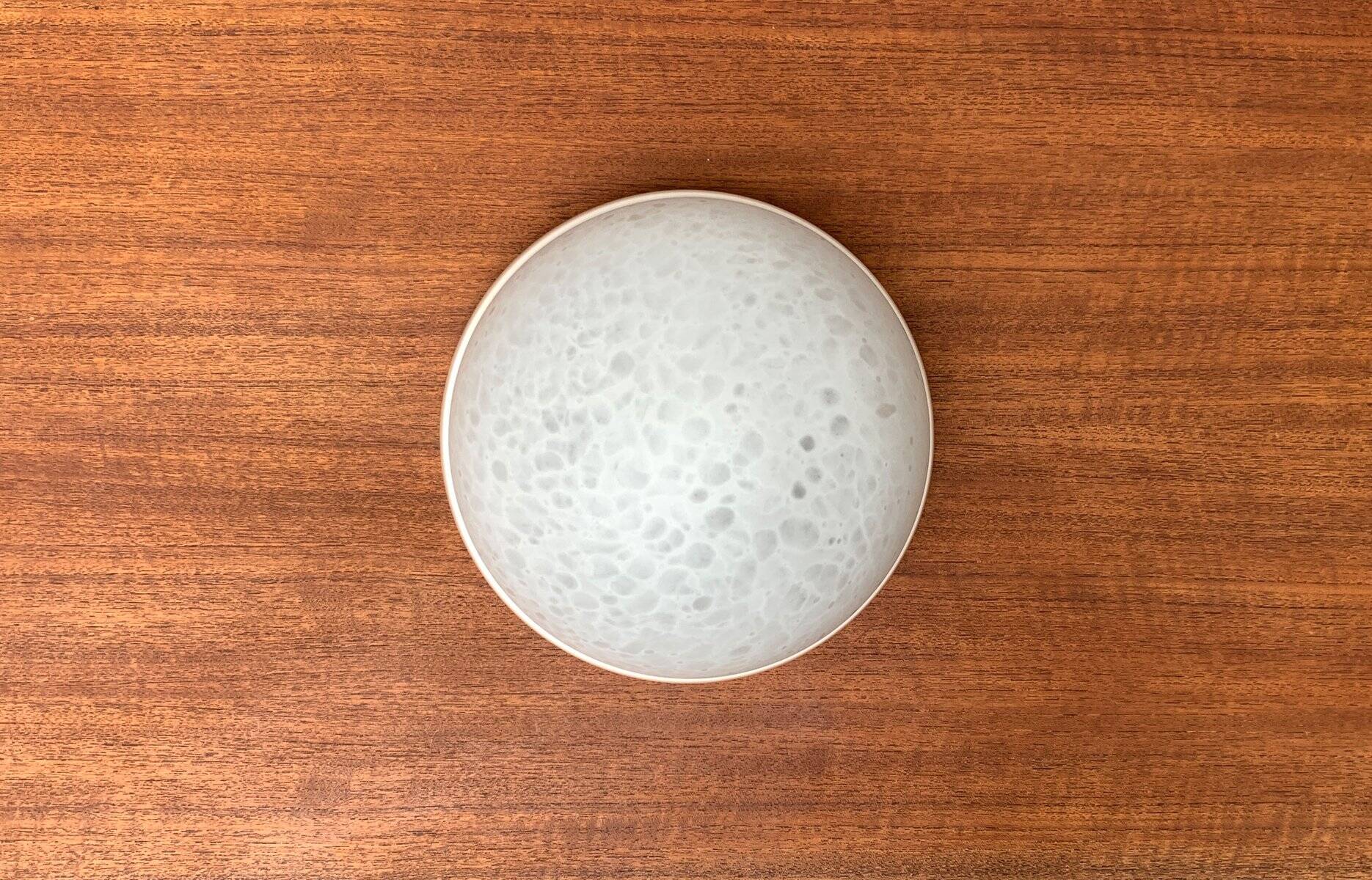 Suspension or wall lamp moon in glass from the vintage German space era by Peill & Putzler, 1970s.