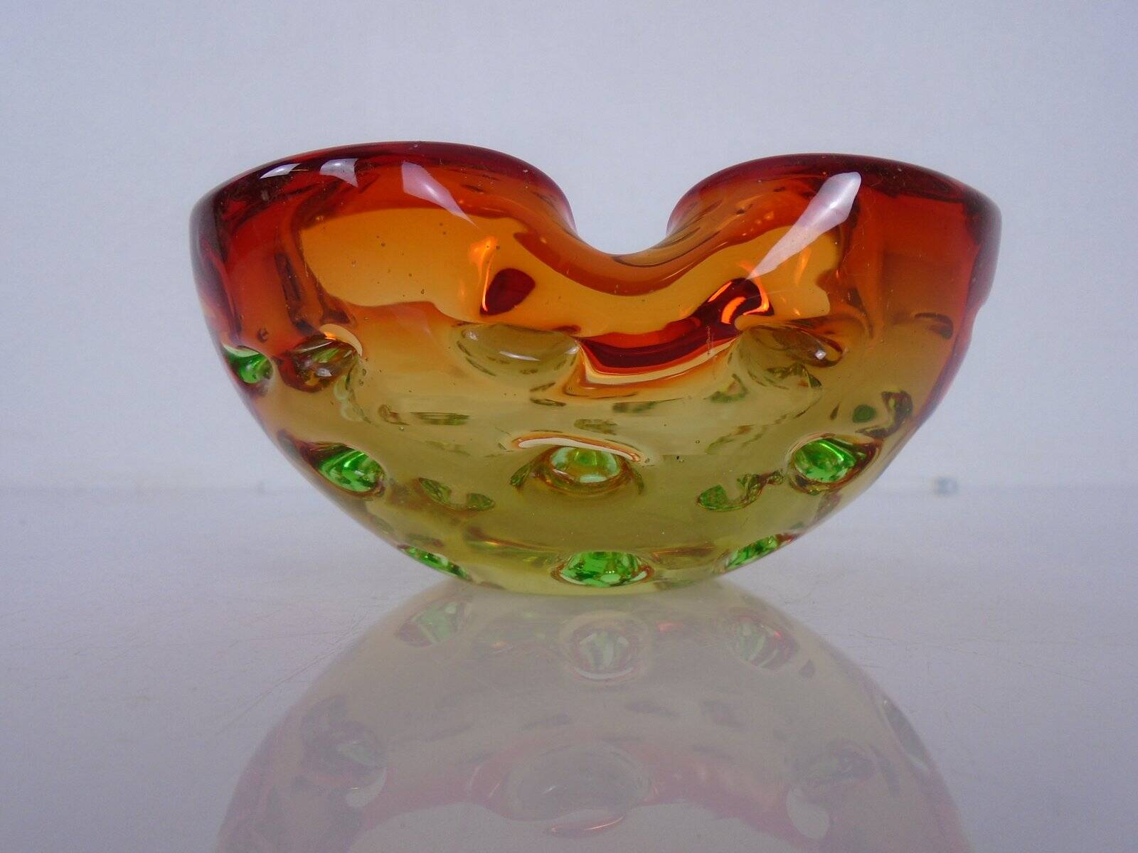 Sommerso Murano Glass Ashtray, Italy, 1960s