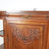 Half-moon shaped serving trolley