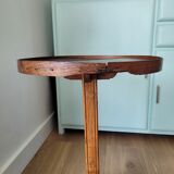 Oak pedestal table