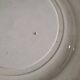 Antique ironstone plate with green floral decoration, circa 1900