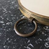 Round brass mirror