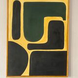 Abstract painting on canvas