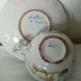 Lallier moustier faience mustache cup