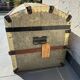 Antique Brass Steamer Trunk Early 1900s