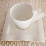 Porcelain volute espresso coffee service