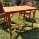 Salon de jardin en rotin vintage